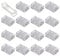 GTIWUNG 15 Stück 4 Polig 10mm LED Strip Verbinder LED Lückenlose Stecker Schnell Verbinder Ohne Abisolieren, für RGB/5050/3528/2835/5630/SMD LED Streifen, für Lichtleistenanschluss