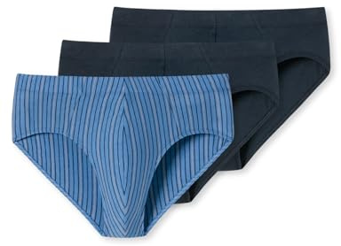 Schiesser Herren 3 Pack Slips mit weichem Bund Bio Baumwolle-95/5 Organic Unterwäsche, Sortiert 2_180841, 8/ XXL (3er Pack)