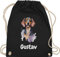 Turnbeutel Rucksack - Hunde - Dackel - Hundebesitzern Geschenk - Unisize - Schwarz - personalisierte geschenke hundebesitzer hund dachshund tasche taschen hundemotiv hunden dackelmotiv beutel
