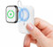 HUOBAO Caricabatterie Portatile per Apple Watch, Power Bank Portachiavi 2580mAh per Apple Watch, Caricabatterie Wireless Magnetico per Apple Watch Serie 9/8/UItra/7/6/5/4/3/2/SE, Bianco