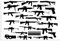 Poster auf Leinwand mit Waffen und Armee und Polizei, Wandkunst, Dekor, Bild, Gemälde für Wohnzimmer, Schlafzimmer, Dekoration, ungerahmt: 30 x 45 cm