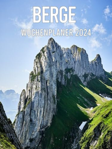 Berge Wochenplaner 2024: von Januar 2024 bis Dezember 2025 | 24 Monate | 20.955 x 27.94 cm: 240 Blatt mit Zitaten und Wochenchronik