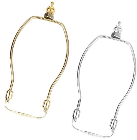 Veemoon 2stücke Lampenhornrahmen Aus Robustem Für Lampenschirm Einfach Zu Montieren Als Zubehör Für Tisch Oder Stehlampen Für Diy-beleuchtungsprojekte