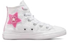 CONVERSE CTAS Hi Chaussures pour fille Blanc/rose PURP, blanc, 31 EU
