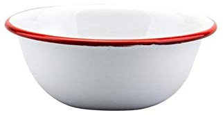 DDNGEJ Bowl Porcelain Enameled Bowl,Enamel Plates Deep Dish Snack Tray Water Cup Salad Bowl Dinnerware