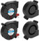 Seamuing 4 Pièces Ventilateurs 5015 12V pour Imprimante 3D Turbine Double roulement à Billes 50 x 50 x 15mm pour Imprimante 3D, Réparation de Petits Appareils électriques