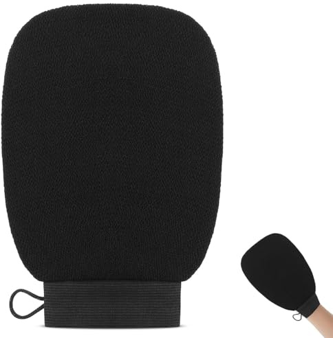 1 gant exfoliant, gant exfoliant, gants de gommage corporel pour peaux mortes, gants de douche exfoliants, gant exfoliant double face, accessoires de douche pour femmes, hommes, filles et garçons