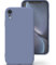 Zuvirelx Glatte Silikon hülle für iPhone XR, Staubbeständig‌, Slim, Taschentauglich‌ Handyhülle Cover Case für Apple iPhone XR - Grau
