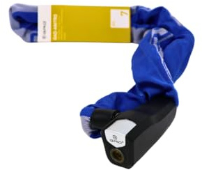Kettenschloss GAD-Anitro, 8x1100 mm, blau, sicher, robust, professionell, ideal für Fahrrad, Diebstahlschutz, korrosionsbeständig