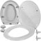 WC-Sitz mit Absenkautomatik Quick-Release-Funktion Verstellbares Scharnier-System WC-Deckel Soft-Close Einfache Montage Weiß 24547