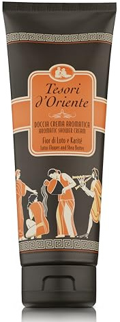 Tesori d'Oriente - Doccia Crema Fior di Loto con Burro di Karitè, dalle Note Dolci e Fiorite, Deterge Dolcemente la Pelle e Dona Idratazione e Morbidezza, 250ml (Confezione da 10)