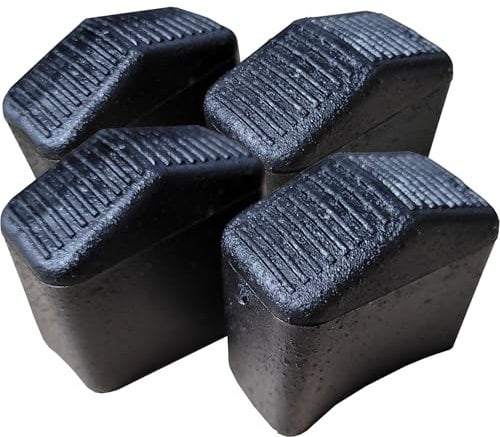 40 Millimetre x 20 Millimetre Ladder Feet, Step Ladder Feet 40x20mm Replacement Ladder Feet - Pack of 4