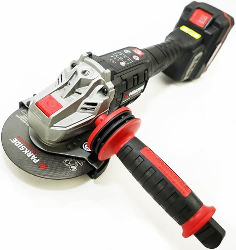 Parkside Performance - Smerigliatrice angolare a batteria da 20 V, in bundle con bilanciere/batteria da 4 Ah e caricatore da 4,5 A