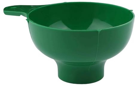 Imbuto a bocca larga, in plastica per uso alimentare, di grande diametro, con manico ergonomico, per barattoli di vetro, bottiglie, contenitori, conservazione e campeggio e viaggi (verde)