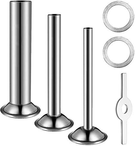 Wzxksoac Sausage Maker Stuffer Tubes Kit,Grinder Stuffer Tubes Sausage Stuffer Ring Gasket for 5 Meat Grinder Food Grinder