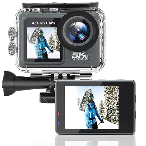 Elitedeals ZinoxCam action camera: Revolutionizing Action Photography With 5K Resolution 5K Waterproof Action Camera with IPS Screen & Wi-Fi – Perfect for Adventure