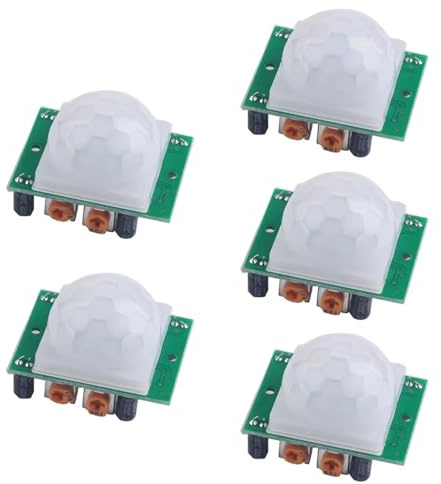 1/2/5/10pcs HC-SR501 Adjust IR Pyroelectric Infrared PIR Motion Sensor Detector Module Motion Sensor Detector Module HC SR501(5pcs)