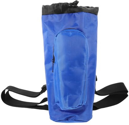 Operitacx Porte-bouteille D'oxygène Portable à Dos à Cordon, Mini Paquet à Dos en Tissu Oxford Résistant, Coloris Bleu Dégradé, Dimensions 36 X 14 X 10 Cm, Sangles Réglables pour Voyage