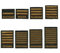 Budodrake Dan Aufnäher mit Dan-Balken 1. - 10. Dan, Gold (Shodan 1. Dan)