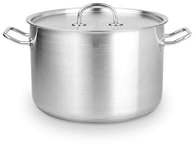 CS Kochsysteme 043193 Kochgeschirr, Edelstahl, Durchmesser 24 cm, silber, 24 x 24,3 x 19,39 cm