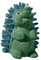Bubimex - Hérisson pour Chien - Avec couineur - Coloris aléatoire - 9,5 cm