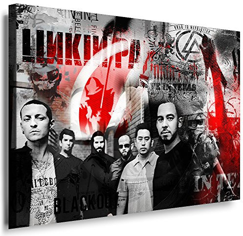 Linkin Park Bild, Leinwand Bilder XXL Format 70 x 100 cm ! Wandbilder Motive Wählbar ! kein Poster oder Plakat ! Grosse Leinwandbilder Kunstdrucke l-01-33