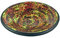 GURU SHOP Runde Mosaikschale, Untersetzer, Dekoschale, Handgearbeitete Keramik & Glas Obst Schale - Design 14, Mehrfarbig, Größe: Mittel (Ø 37 Cm), Schalen