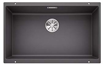 Blanco SUBLINE 700-U 523 443 Fregadero Cocina, Gris Roca, 700mm