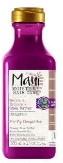 Maui Moisture Revive & Hydrate Shea Butter & Aloe vera Shampoo (385 ml), intensives & reparierendes Feuchtigkeitsshampoo, Haarpflege Locken Shampoo für dickes, sehr trockenes & geschädigtes Haar