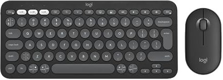 Logitech Pebble 2 Combo - Skandinavisches QWERTY-Layout, Grafit