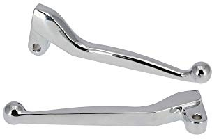 Replika Set: Handhebel - Aluminium massiv, Brems- und Kupplungshebel - Chrom - für Simson S50, S51, S53, SR50, KR51/2 Schwalbe