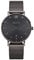 Kistanio Moyen Damenuhr mit Milanaiseband Datum Edelstahl Gun Metal Gun Metal Saphirglas GM-GMS-M