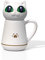Kaffeetasse mit niedlichem weichem Silikon-Katzendeckel ist Knetbare und Quetschbare kreative Geschenke für Büro- und Heimdekompression350ML/12 OZ Becher/Tasse (Weiß)