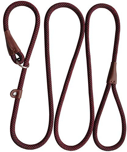 MayPaw Dog Slip Lead | 7ft Nylon Training Lead Slip-On Rope Leash | 6mm & 12mm Diameter Thick Nylon Pet Leash No Collar or Harness Needed | Suitable for All Dog Breedds