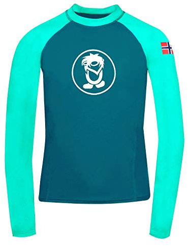 Trollkids Kids Kvalvika Shirt 104, Dark Mint