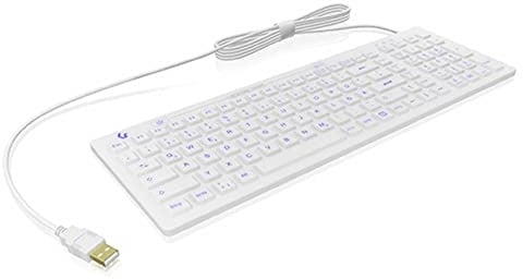 RAIDSONIC KeySonic KSK-6031INEL-Wh – Tastatur – QWERTZ – Deutsch – Weiß