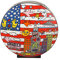 Göbel James Rizzi - Living in The USA Bunt Vase Goebel 26103091 New York aus hochwertiges Porzellan, Mehrfarbig, L/B/H cm: 30.00 / 15.00 30.00