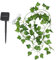 FUOBECIE Solar LED String Lights, Artificial Ivy Leaves Lamp, Fake Ivy Garland Vines 8 Modes Waterproof Solar-Powered Maple Leaves for Garden Patio Gate Yard Party (10m,100LED)