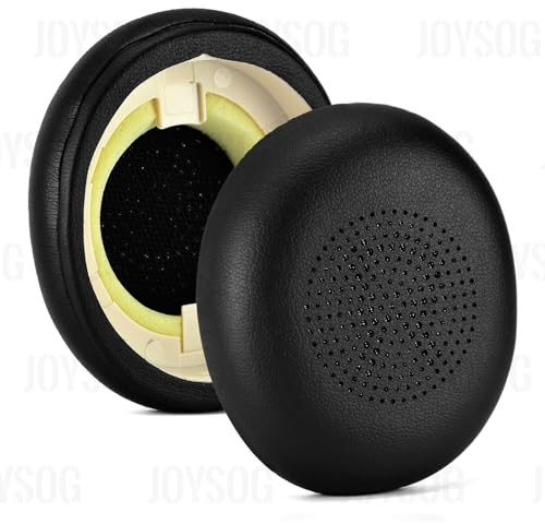 Elite 45h Evolve2 65 Ohrpolster, JOYSOG Ersatz-Ohrpolster, Schaumstoff-Abdeckungen für Jabra Evolve 2 65 MS/UC Elite-45h-Kopfhörer, Schwarz