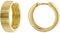 trendor Damen-Ohrringe Gold 333/8K Klapp-Creolen Ø 18 mm eleganter Ohrschmuck für Frauen, zauberhafter Schmuck aus Echtgold 41497
