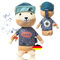 Spieluhr Baby - Frei bespielbares Kuscheltier Baby | Kuschelige Einschlafhilfe Babys mit Schlaf-Timer - Musikbox Kinder als Plüschtier | Einschlafhilfe Kinder bis 6 Jahre | Bär mit Geschenk-Set