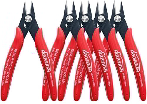 HOUSERAN Tronchesi per Cavi,10 Pezzi, Pinza da Taglio Diagonale, 170 Pinze per Taglierine di Precisione, Mini Tagliafili, Pinza Diagonale, Tagli per la Creazione di Gioielli, Modelli