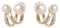 BSLVWG Boho Perlenohrstecker Gold Perlenohrringe Vintage Retro Perlenohrringe Klassische Perlenohrringe Alltagsschmuck für Frauen und Mädchen