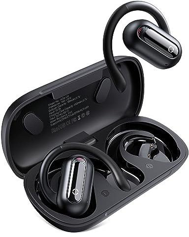 ACAGET Open-Ear Wireless Headphones for iPhone 16 15 14 Pro Max Bluetooth Earbuds Sport Earphones with Mic, 30H PlaytimeDeep Bass,IPX5 Waterproof, for Google 9 8 Pro 7 for Samsung S25 S24 A35 A55 S23