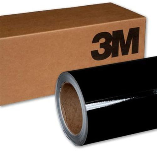 2080 GLOSS BLACK G12 Car Wrap Air-Release Vinyl Film Bubble-Free Application (30cm x 152cm (11.8in x 59.8in))