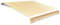 Cosisti Toldo de Lona 300 x 250 cm, Tela de Repuestos para Toldos, Techo de Repuesto para Toldo,Toldo Impermeable para Patio,Telas para Toldos para Patio Terraza Jardín Amarillo y Blanco