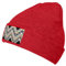 FRGMNT Beanies für den Winter, lockere Beanies für Damen und Herren, gestrickt, warme Wintermützen für Damen, Schwarz / Weiß, rot, One size
