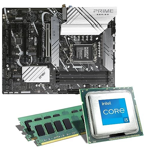 Mainboard Bundle | Intel Core i5-14600K, 6X 3500 MHz, 16 GB DDR5-RAM, ASUS Prime Z790-P WiFi, 3X M.2 Port, PCIe 5.0 x16, USB 3.2 Gen2 | Tuning Kit | CSL PC Aufrüstkit