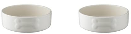 Mason Cash Colour Mix Cream 15 cm Dog Bowl (Pack of 2)