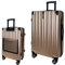 SIGN Hartschalenkoffer ReisetascheTrolley ABS Reisekoffer 360° Doppelrollen Zahlenschloss Modernes Design (Beautycase-Handgepäck-Mittel-Groß-Set) (Gold, Großer Koffer (75cm))